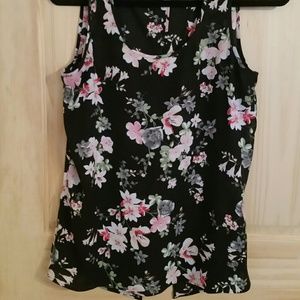 Express black floral cami